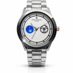 Dual Dial Silver Quartz Watch