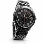 Emporio Style Black Chronograph-Look Watch