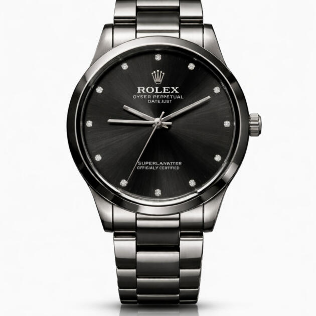 Rolex Style Classic Silver Luxury Watch