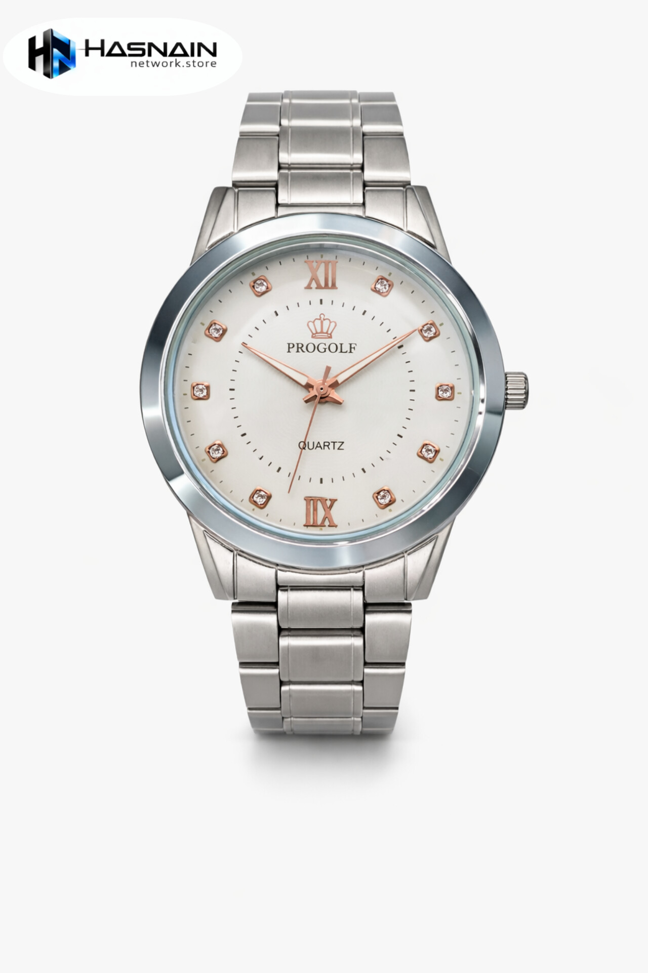 ProGolf Silver Stainless Steel Watch