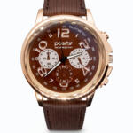 Positif Brown Chronograph Style Watch